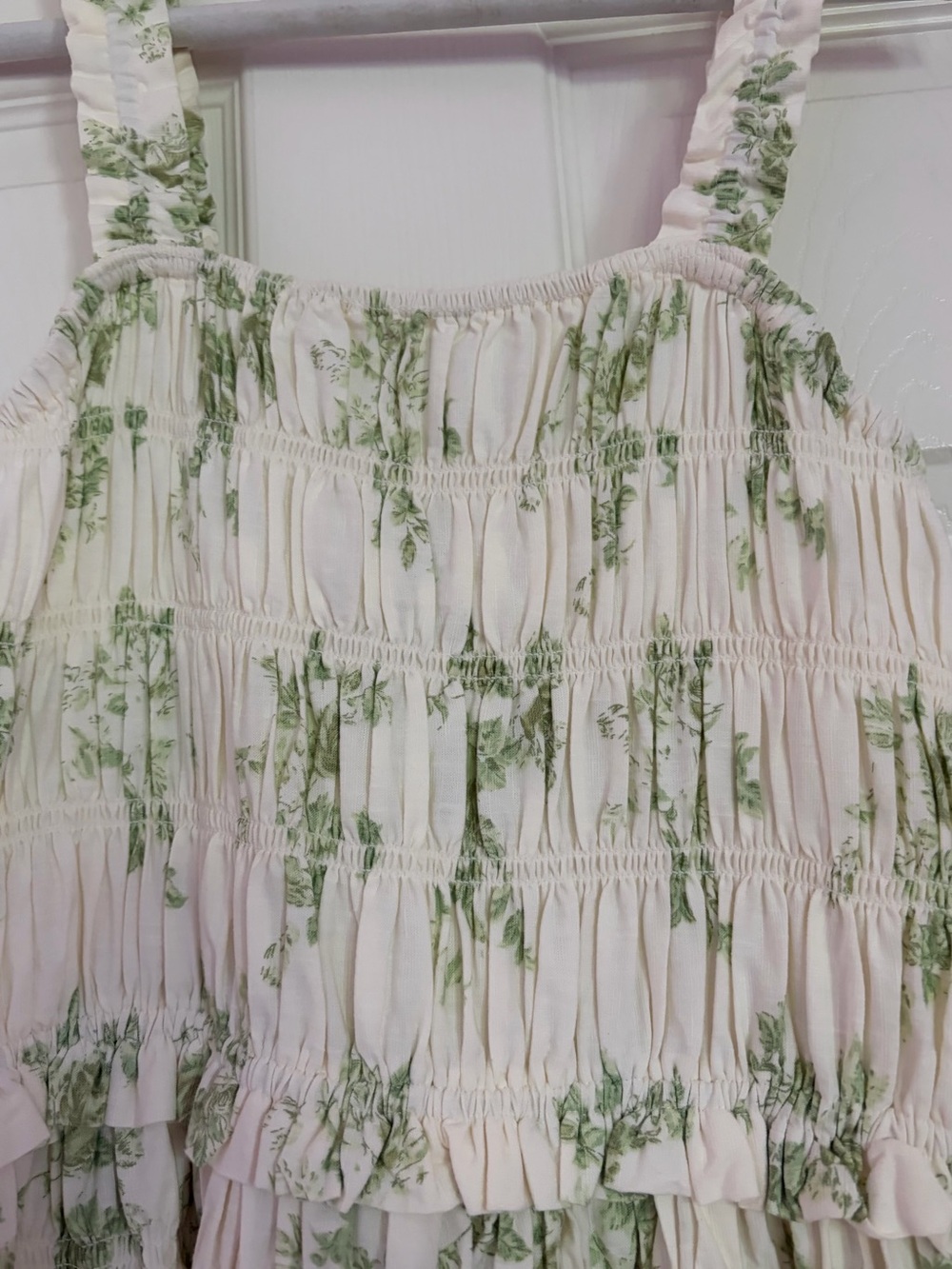 Universal Thread Light Green Floral Smocked Maxi Dress - Picture 5 of 5
